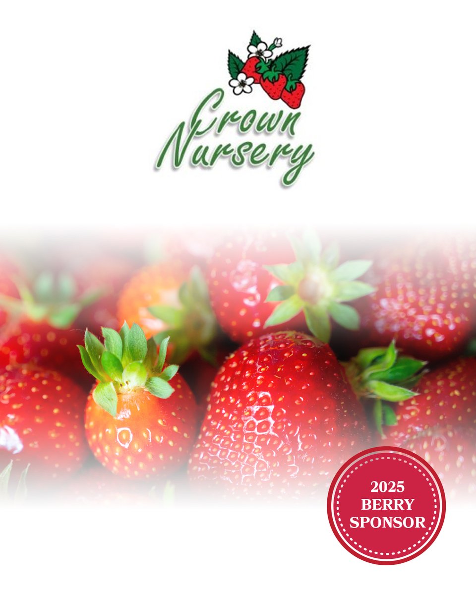 We want to thank Crown Nursery for supporting our 2025 North American Berry Conference as a Berry sponsor! Crown Nursery is a bare root strawberry nursery.

Register today to join us in Kona! raspberryblackberry.com/conference/202…

#NARBA #berrygrower #strawberry #strawberryplant
