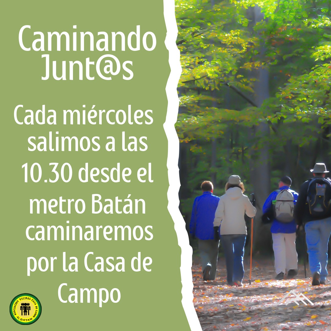 Caminando en grupo se camina mejor..
Cada miércoles salimos a pasear desde la estación del metro Batán.
Te esperamos #Batan #CasadeCampo