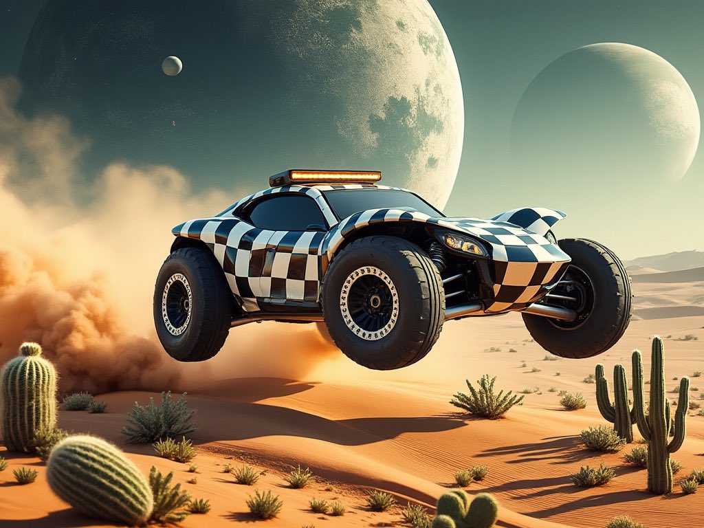 WatchingCryptYo's tweet photo. Dune Buggy โ๏ธ
By XROFX
#AIArtistCommunity #AIArtwork #Ai #AIart #DigitalArt #AIใคใฉในใ #Gameofchess #DuneBuggy #Speed https://t.co/gsaD6Lutu1