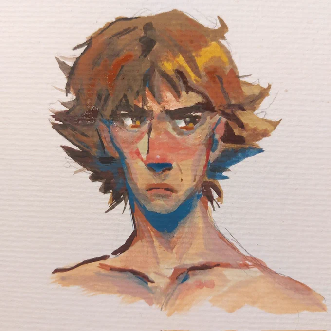 got out my gouache today 