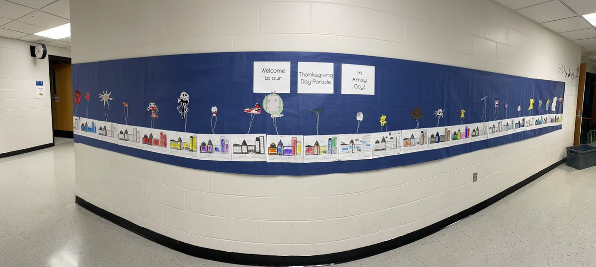 amydocherty44's tweet image. Happy Thanksgiving! Thankful for my faith, family, friends, students, and school! We had a fun week being balloonitics! We followed up our Biome Balloons with balloons in our Thanksgiving Day Parade in our Array City! @wolvestweet