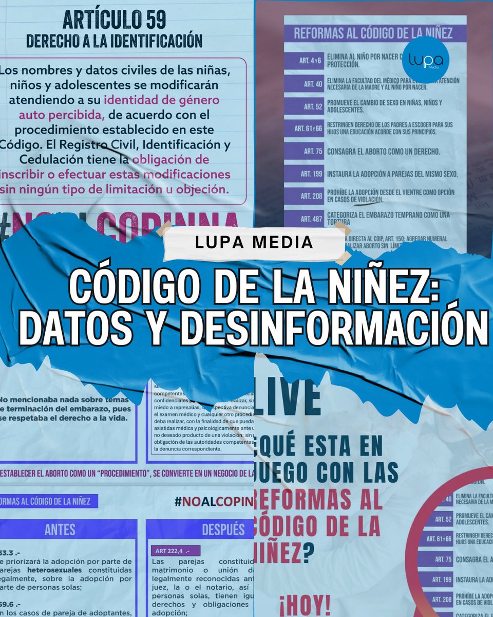 🔍#LupaTeExplica | La Asamblea Nacional se prepara para el segundo debate del Código Orgánico para la Protección Integral de Niñas, Niños y Adolescentes (COPINNA), un proyecto que lleva estancado desde 2018 ⏳

Esta ley establece los derechos y la protección de los menores de