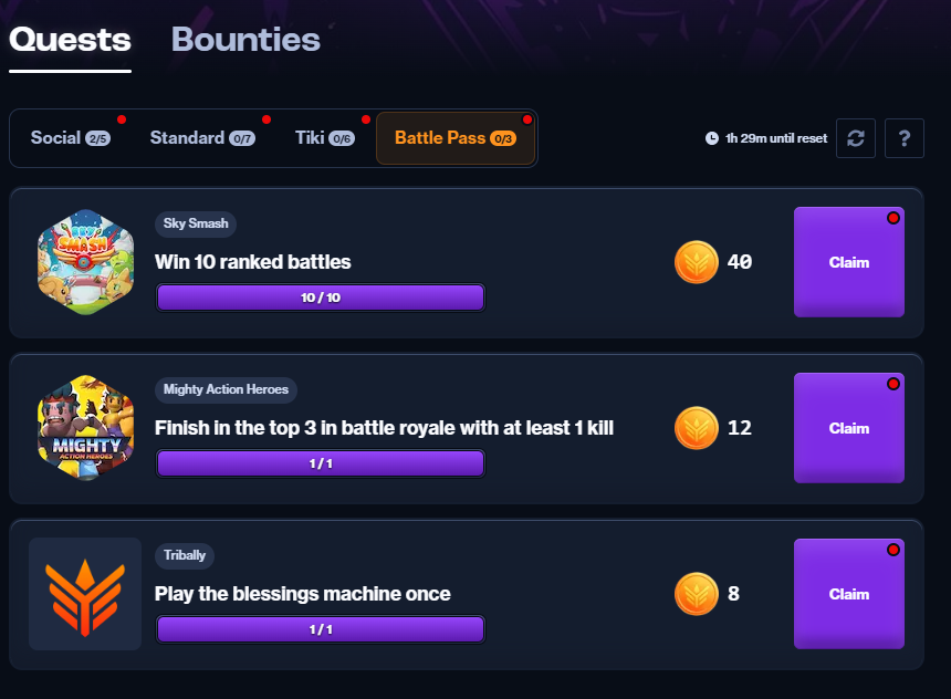 KixWrongkillyo's tweet photo. MOAR $TRIBAL Grind @ Play To Airdrop Season 2 @TriballyGames
#BattlePass #TikiNFT #playtoairdrop #GmGm #SocialQuest #PlayToRice #BountyBoardAxieQuest
@AxieInfinity @Jihoz_Axie @skysmashaxie @AxieQuest @duet_monsters @themachinesgame @Puffverse @RareAxies @bestaxies ... https://t.co/wsOPigVNCq