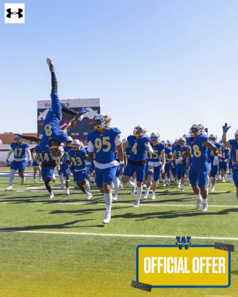 After a great conversation with <a href="/nickquinterowbu/">Nick Quintero</a> i am blessed to receive an official offer from <a href="/WBUFootball/">WBU Football</a>  
@Stbake17 <a href="/FootballPieper/">Pieper Football</a>  
<a href="/coach_herzog/">Cameron Herzog</a> <a href="/CoachArteaga/">Adam Arteaga</a>