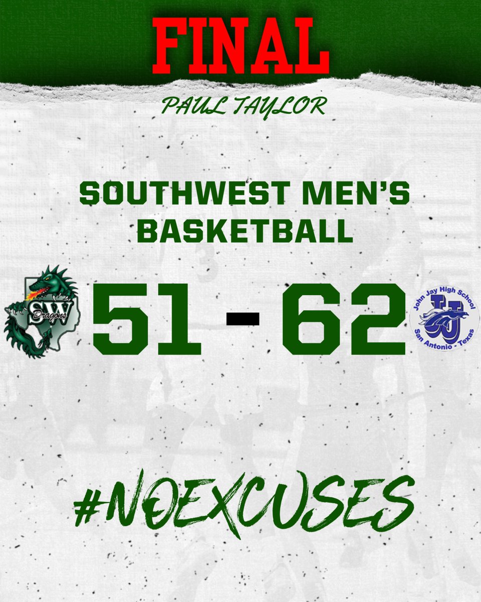 Dragons drop a tough one at Paul Taylor to John Jay.

<a href="/rcaudiosports/">RC Audio Sports</a> <a href="/swisd_athletics/">SWISD Athletics</a> <a href="/courtcrushers/">Court Crushers</a>