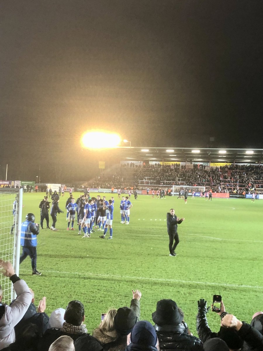 Great performance tonight, and brilliant from Exeter with the Stansfield tribute before the game 👏 #BCFC