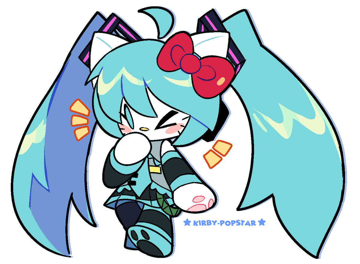 Kirby_Popstar_'s tweet photo. Hello Miku https://t.co/Wxvre1gbuX