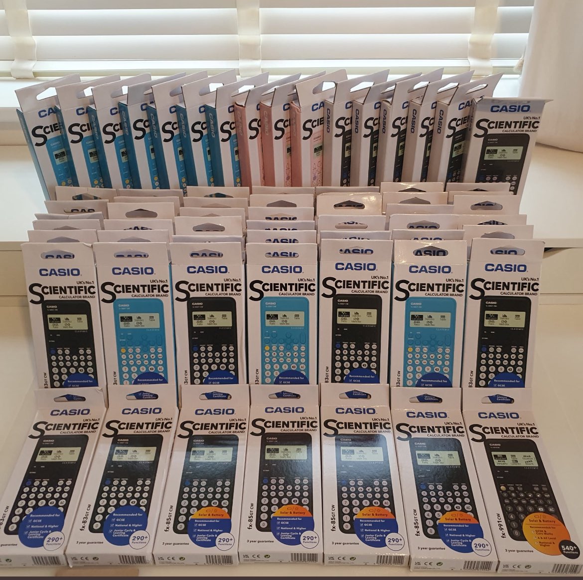 65 scientific calculators donated to Derby Cathedral School students to help with their GCSE maths and science. Many thanks to all who contributed. <a href="/DerbyshireFA/">Derbyshire FA</a>