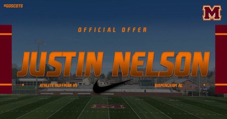Justin Nelson (@justin_nelson2) on Twitter photo #AGTG After a great conversation with <a href="/_CoachDMartin/">David Martin</a> I am blessed to have earned an Official Offer from <a href="/MCScotsFootball/">Maryville College Football</a> <a href="/CoachRbivensJr/">Rodney Bivens Jr</a> <a href="/tyler_n3lson/">Tyler Nelson</a> <a href="/thacoach6/">Eddie Hall</a> <a href="/CGavinGrant/">Gavin Grant</a> <a href="/Coach_Ward/">Steve Ward</a> <a href="/STUDDD_CoachAce/">🦍Coach ACE🦍</a> <a href="/AL6AFootball/">Alabama6AFootball</a> <a href="/AASRHerreraSWFL/">Nicholas Herrera</a> #AGTG After a great conversation with <a href="/_CoachDMartin/">David Martin</a> I am blessed to have earned an Official Offer from <a href="/MCScotsFootball/">Maryville College Football</a> <a href="/CoachRbivensJr/">Rodney Bivens Jr</a> <a href="/tyler_n3lson/">Tyler Nelson</a> <a href="/thacoach6/">Eddie Hall</a> <a href="/CGavinGrant/">Gavin Grant</a> <a href="/Coach_Ward/">Steve Ward</a> <a href="/STUDDD_CoachAce/">🦍Coach ACE🦍</a> <a href="/AL6AFootball/">Alabama6AFootball</a> <a href="/AASRHerreraSWFL/">Nicholas Herrera</a>