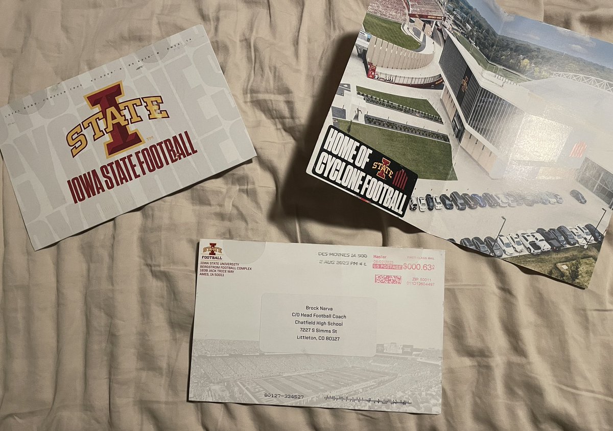 Thank you for all the past mail <a href="/IowaStateFB/">Iowa State Football</a>