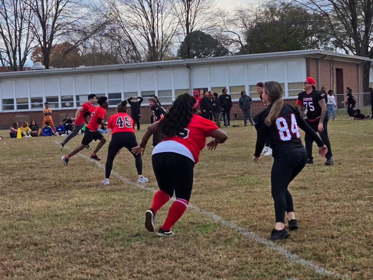 Our Staff vs. Staff Turkey Bowl was amazing !!! <a href="/vbschools/">VBSchools</a> 
#Bayside6ForLife