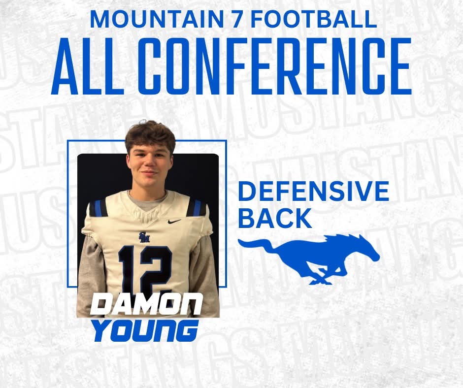 SMHSMustangsFB's tweet photo. Congratulations to this year's #mtn7 all-conference selections. Go Mustangs! 1/3 https://t.co/fTqTf6Vfsm