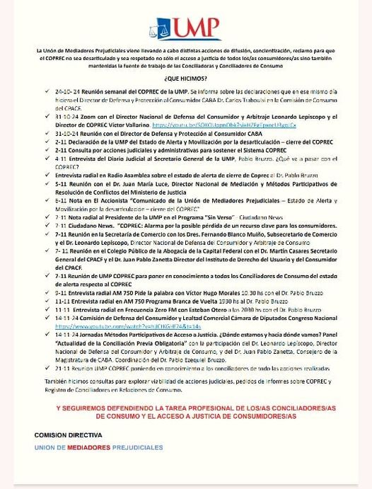 Unión de Mediadores Prejudiciales tweet media