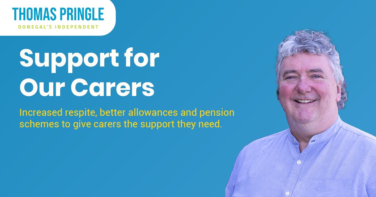 ThomasPringleTD's tweet image. 🤝 Supporting our carers with better recognition, increased allowances and  respite care services.

Full policy: bit.ly/VotePringle1 

#rtept #GE24 #Donegal