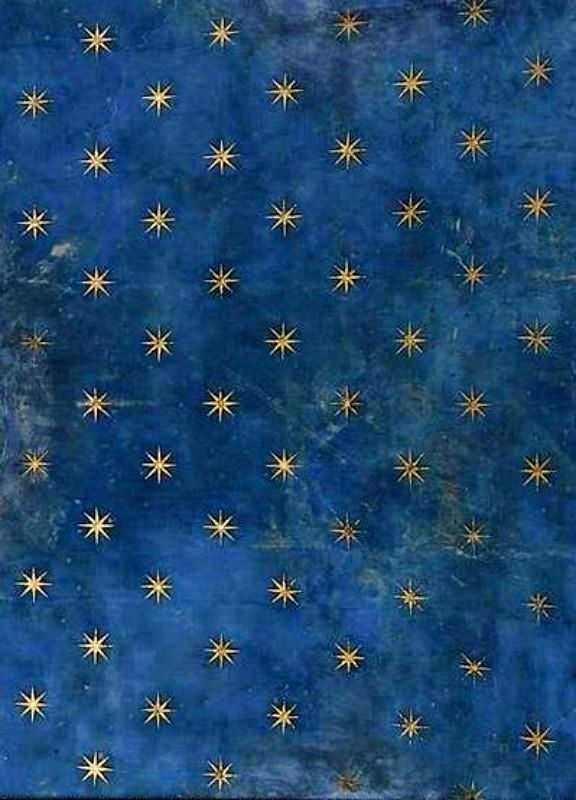 Giotto di Bondone, Starry Sky, detail from the  Scrovegni Chapel in Padua, 1305.