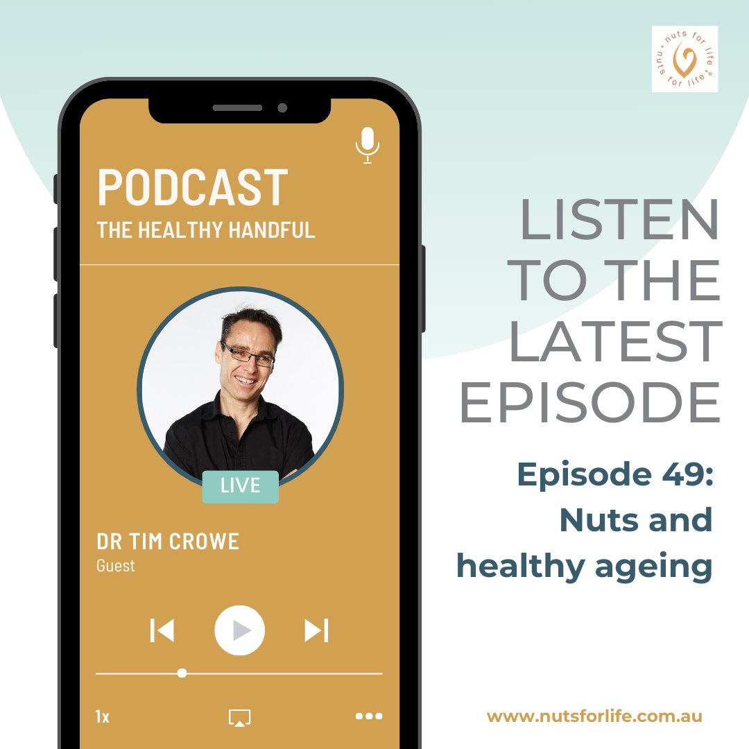 Nuts For Life (@nutsforlife) on Twitter photo Ageing is inevitable, so why not do it well? In our latest #podcast episode, <a href="/CroweTim/">Dr Tim Crowe</a> shares science-based tips for ageing in the healthiest way possible, including the key nutrients & lifestyle choices that make all the difference 🙌. nutsforlife.com.au/resource/episo… Ageing is inevitable, so why not do it well? In our latest #podcast episode, <a href="/CroweTim/">Dr Tim Crowe</a> shares science-based tips for ageing in the healthiest way possible, including the key nutrients & lifestyle choices that make all the difference 🙌. nutsforlife.com.au/resource/episo…