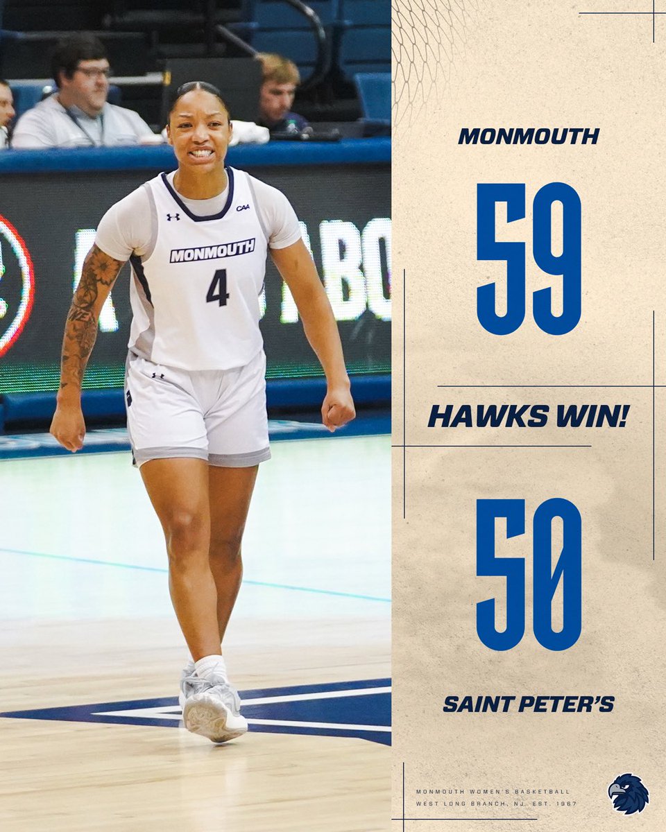 HAWKS WIN!

#FlyHawks | <a href="/monmouth_wbb/">Monmouth Women's Basketball</a>