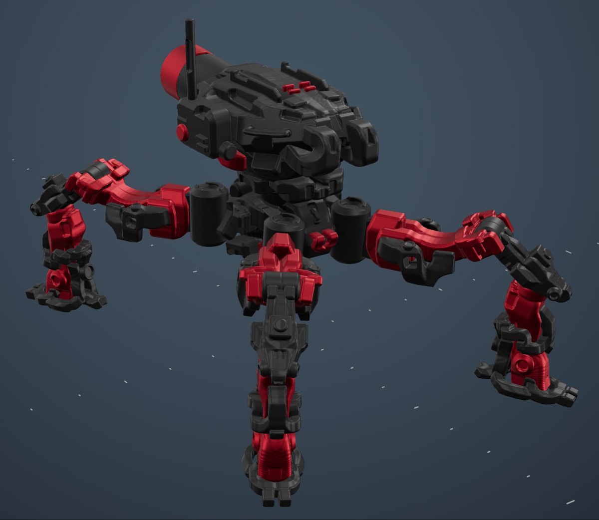Xaynders's tweet photo. Day 3 of using @Substance3D Modeler following @MechNuggets excellent tutorials. I'm slowly getting used to the workflow.
#VR #3D #Sculpting #scifi #mech https://t.co/c9fagcf9nR