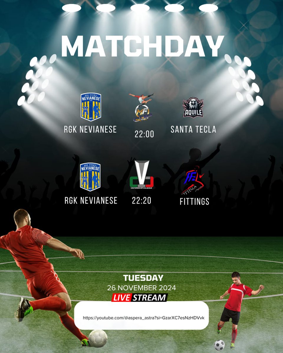 RGK NEVIANESE ๐ (@rgk_nevianese) on Twitter photo Stasera due partite per riscattare la serata storta, dobbiamo scendere con la mentalitร giusta!
DAJE cavalli ๐๐ป
<a href="/RGK_EVENTI/">RGK Eventi</a> <a href="/repostproclub/">Repostproclub</a> <a href="/CVL_ITALY/">CheTorneo Virtual League #ProClub #NoProfit</a> <a href="/pctransfermarkt/">๐ฎ๐น PRO CLUBS TRANSFERMARKT๐</a> <a href="/vgam/">Vanessa Gloren Mapa</a> Stasera due partite per riscattare la serata storta, dobbiamo scendere con la mentalitร giusta!
DAJE cavalli ๐๐ป
<a href="/RGK_EVENTI/">RGK Eventi</a> <a href="/repostproclub/">Repostproclub</a> <a href="/CVL_ITALY/">CheTorneo Virtual League #ProClub #NoProfit</a> <a href="/pctransfermarkt/">๐ฎ๐น PRO CLUBS TRANSFERMARKT๐</a> <a href="/vgam/">Vanessa Gloren Mapa</a>
