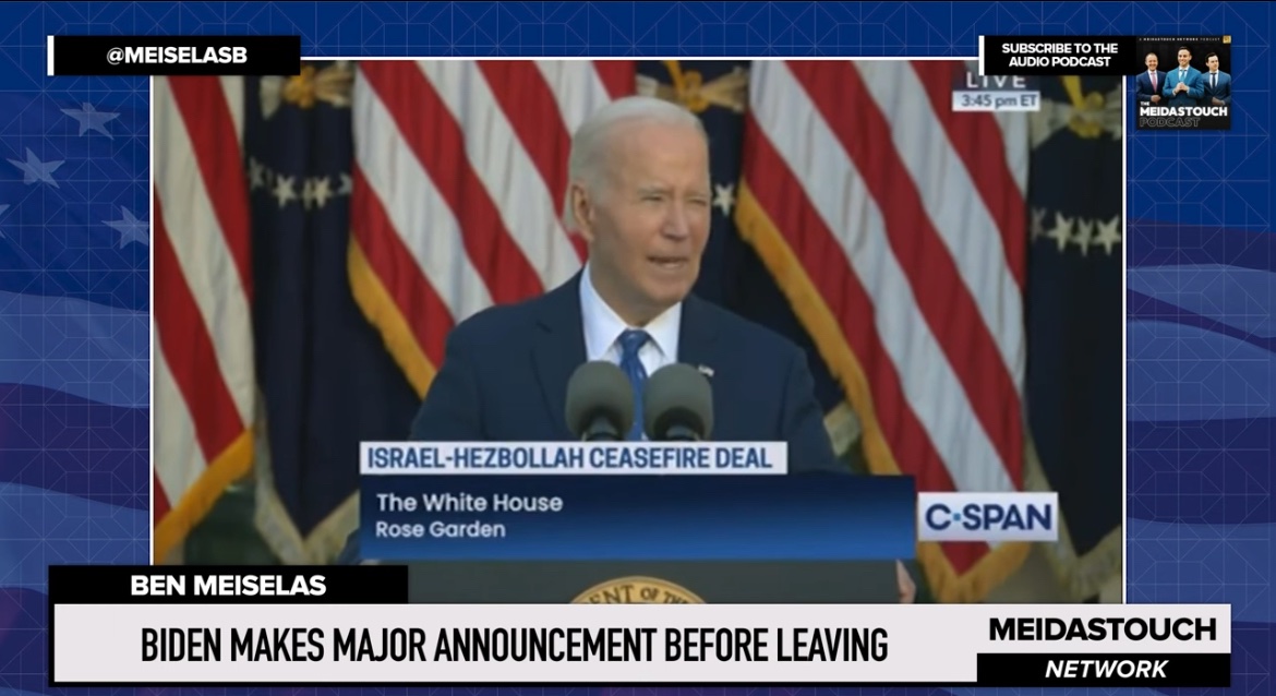BluePlanetRick's tweet photo. Pres @JoeBiden announcing a
brokered peace deal between Israel and Lebanon. Real leadership is calm, collaborative and decisive and not a frenetic reality show. 
https://t.co/brhj7rf4mU
We need to remember this as we go through next few years. We can and need to do better. https://t.co/M7eQQCK2Va