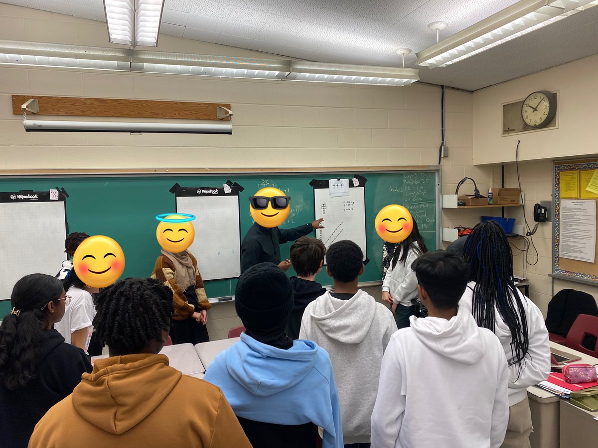 Took the From Patterns to Algebra learning from <a href="/ruthbeatty11/">Dr. Ruth Beatty π</a> to Emery CI gr9 math. We moved away from additive thinking to multiplicative thinking w/ Guess My Rule, analyzing ‘groups of’, # of tiles, position#➡️creating equations➡️graphing <a href="/Jason_To/">Jason To is chillin’ on BlueSky (@mrjasonto.com)</a> <a href="/ldilworth1/">Lisa Dilworth</a> <a href="/LizBHolder/">Liz Holder</a>