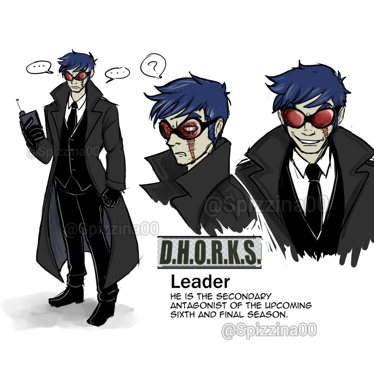 spizzina00's tweet photo. Tonight my new obsession.๐ฅโฌ๏ธ
the leader of D.H.O.R.K.S.๐
As soon as I saw him I thought he is cool.โจ๏ธ๐โจ๏ธ
And I drew him in my style. I already love him and you will see him again! ๐๐
#HelluvaBoss
#D.H.O.R.K.S.
#helluvabossagent1
#characterdesign https://t.co/UFOLgfC1RE