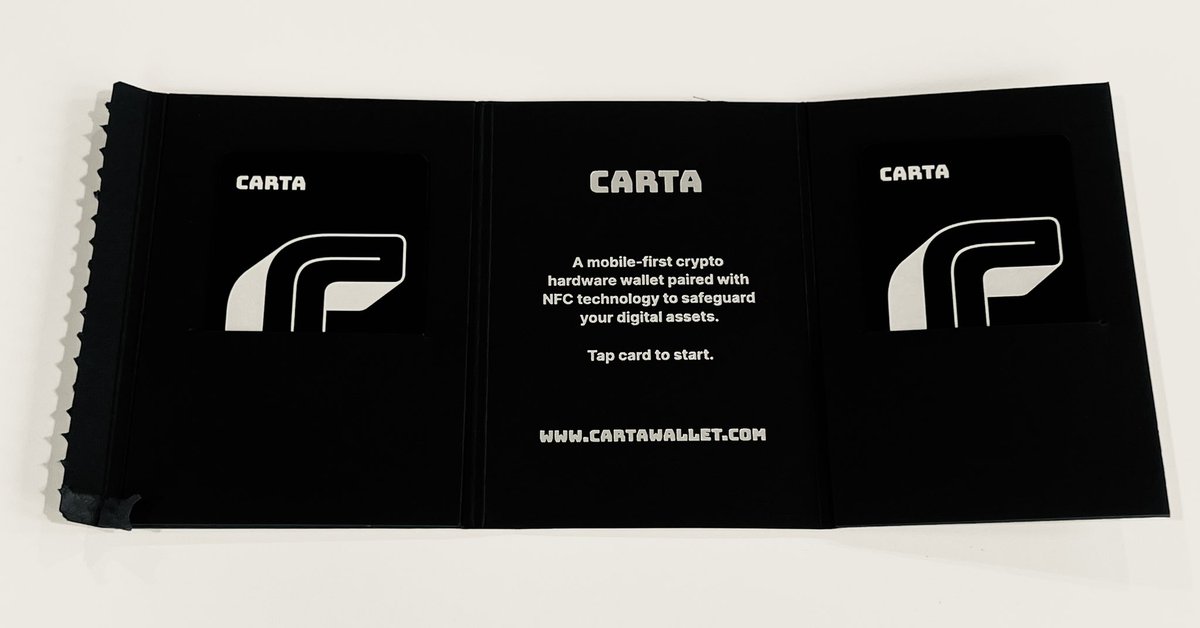 codycapital_'s tweet image. Just opened my CARTA wallet 😏
What a sleek looking Hardware Wallet 💎

@cartawallet @BlockchatDAO @AusCryptoCon 

#carta #blockchat #auscryptocon #hardware #wallet #cryptocurrency #invest #trade #digitalassets