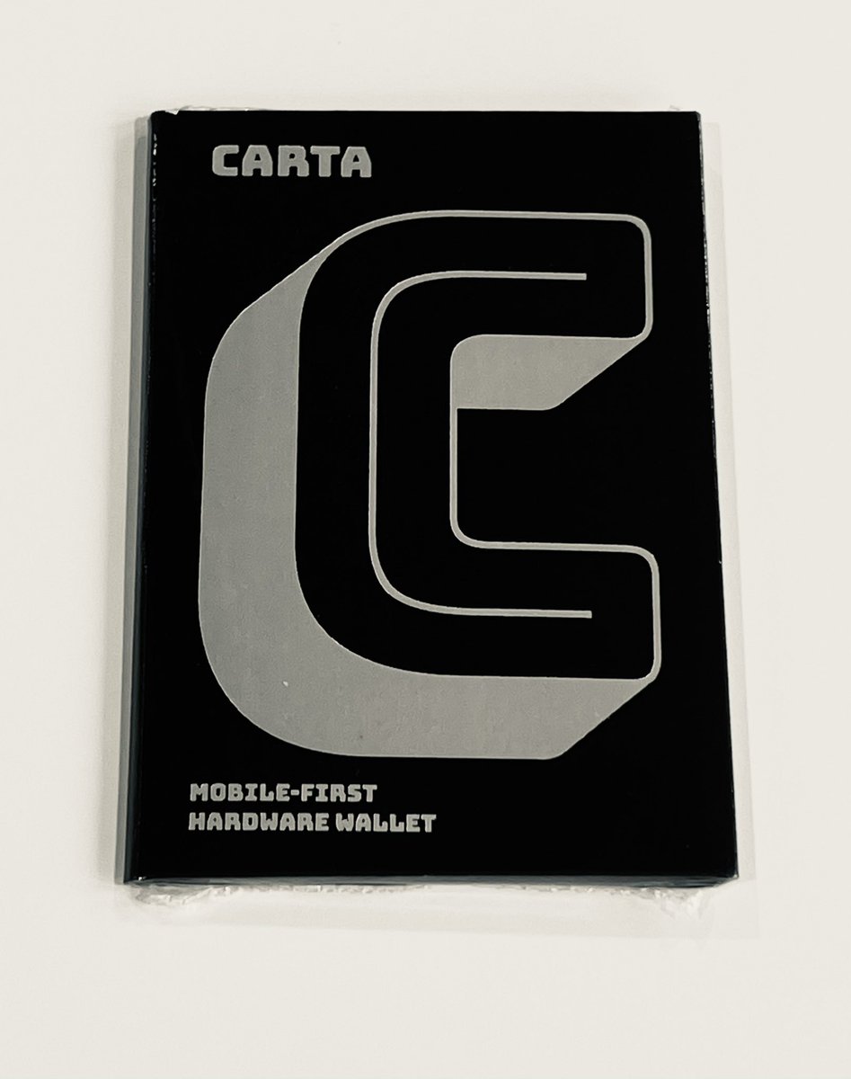 codycapital_'s tweet image. Just opened my CARTA wallet 😏
What a sleek looking Hardware Wallet 💎

@cartawallet @BlockchatDAO @AusCryptoCon 

#carta #blockchat #auscryptocon #hardware #wallet #cryptocurrency #invest #trade #digitalassets