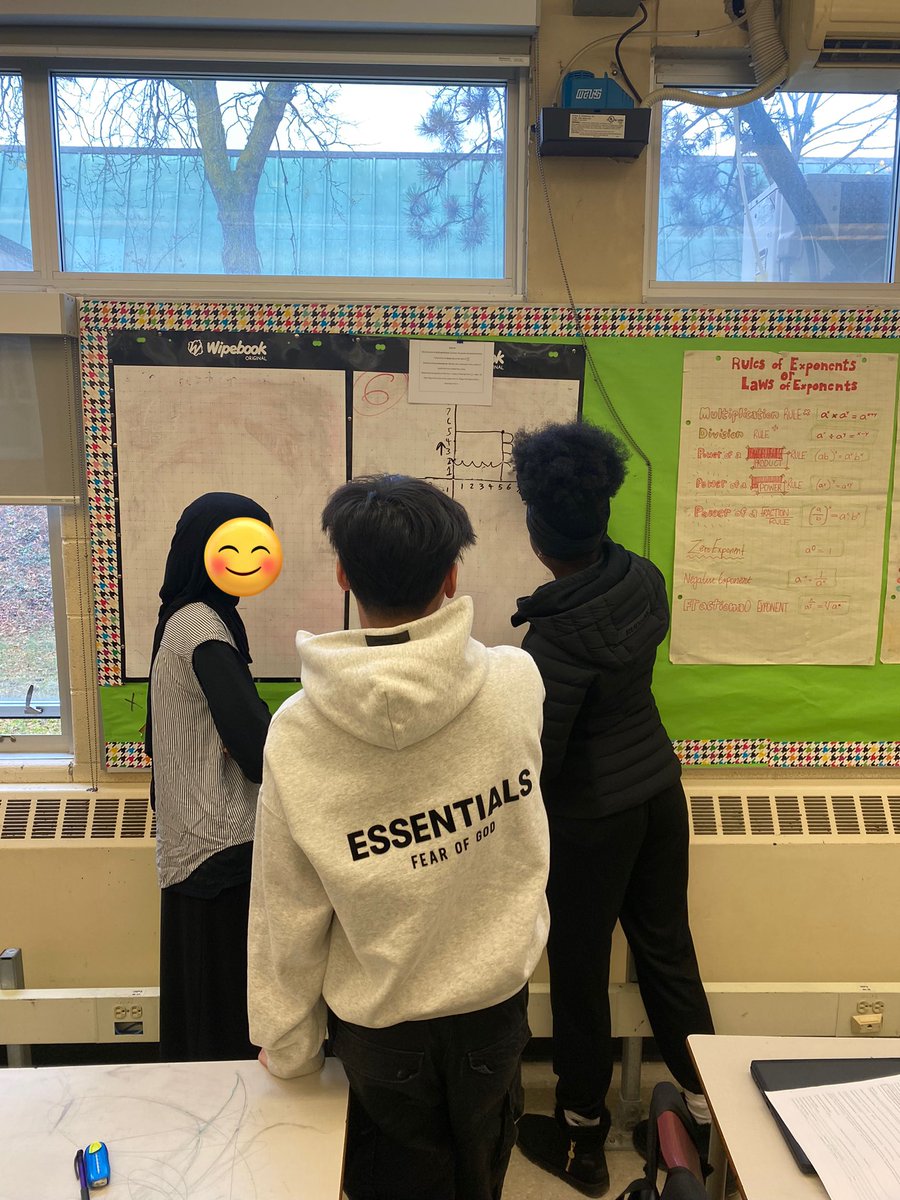 Such a great feeling when a scaffolded Thin Slice activity comes together nicely! <a href="/CWJefferysCI/">C.W. Jefferys C.I.</a> gr 9 students were able to learn how to determine the slope&amp;y-intercept from a graph, determine the equation AND graph a linear equation in 1 period. <a href="/Jason_To/">Jason To is chillin’ on BlueSky (@mrjasonto.com)</a> <a href="/ldilworth1/">Lisa Dilworth</a> <a href="/LizBHolder/">Liz Holder</a>
