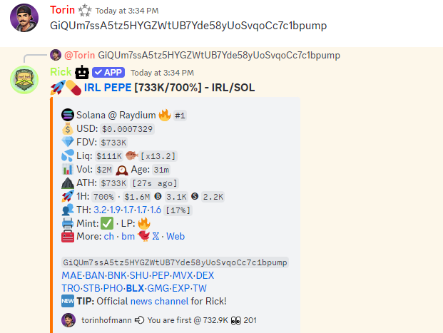 topblasttor's tweet photo. Quick 6X on $IRL #IRLPEPE
$700K --> $6M
https://t.co/I4HfjWyuha https://t.co/LFy5yVDFIF