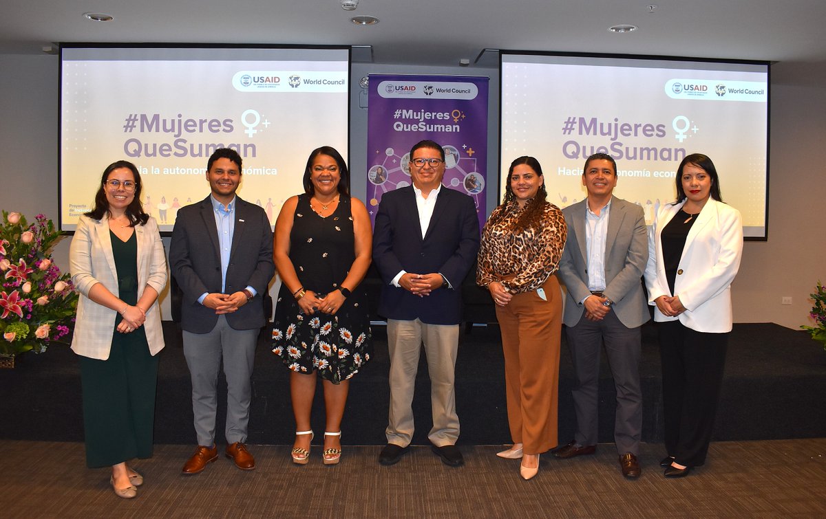 WoccuPie's tweet photo. #MujeresQueSuman 🧡💜| Más de 120 beneficiarias, de los distintos programas del EIP de @USAIDPeru y @WOCCU, junto con nuestros aliados, se reunieron hoy en un evento enfocado en ampliar oportunidades económicas para las mujeres e impulsar su autonomía e independencia. https://t.co/1DtdPG7AFn