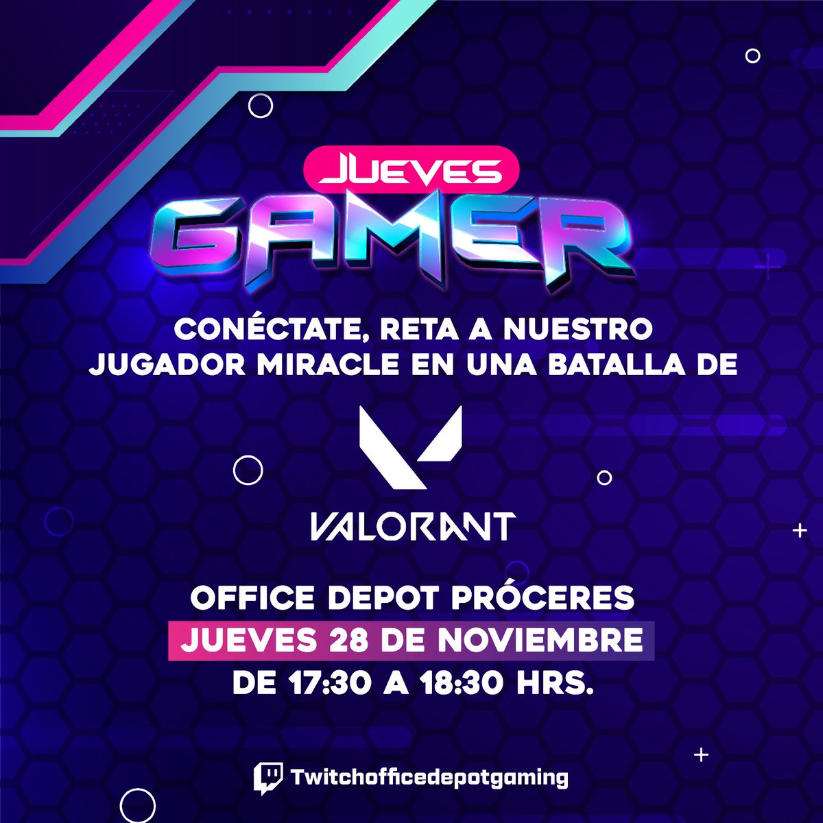 🎮 ¡JUEVES GAMER! 🕹️Pásate al stream de <a href="/OfficeDepotGT/">Office Depot Guatemala</a> y acompáñanos junto a ISH Miracle para disfrutar de una buena sesión de gaming. ⚡️Te esperamos de 5:30 pm a 6:30 pm. 

En vivo desde twitch.tv/officedepotgam…

#DeadlyHabits