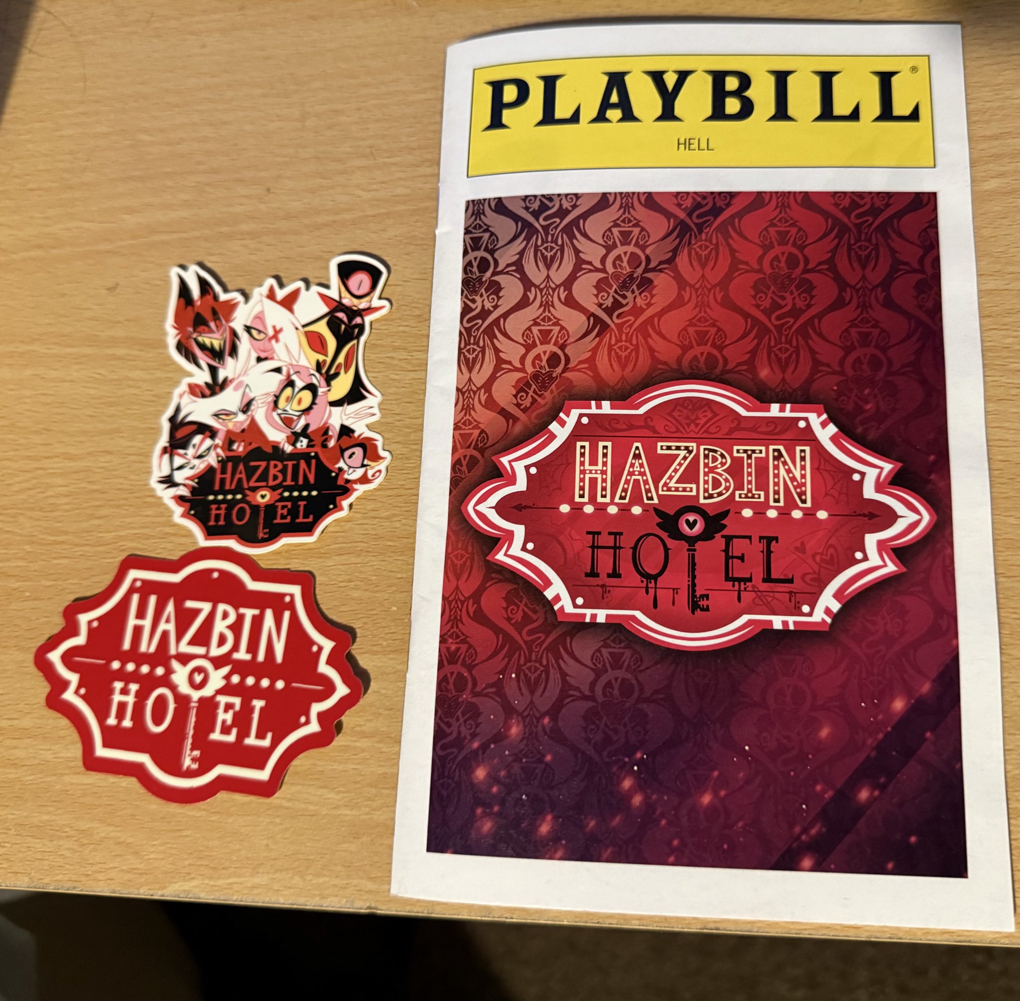 シール・ステッカー Hazbin Hotel OFFICIAL PLAYBILL Hazbin Hotel Official PLAYBILL Season 1 Promo Limited