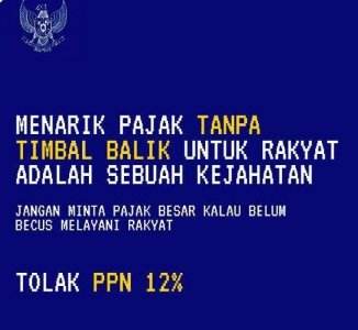 iamticka's tweet photo. 27 Nov hari pencoblosan Pilkada tolak pajak 12% !!! https://t.co/R7LLZHTfNp