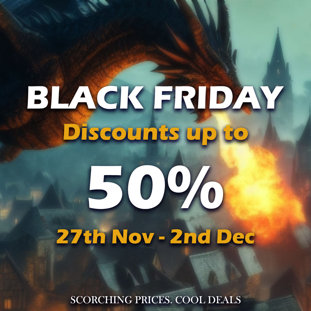 Scorching Prices. Cool Deals.

Our Black Friday event is now live.

thedicedungeon.co.uk/collections/bl…