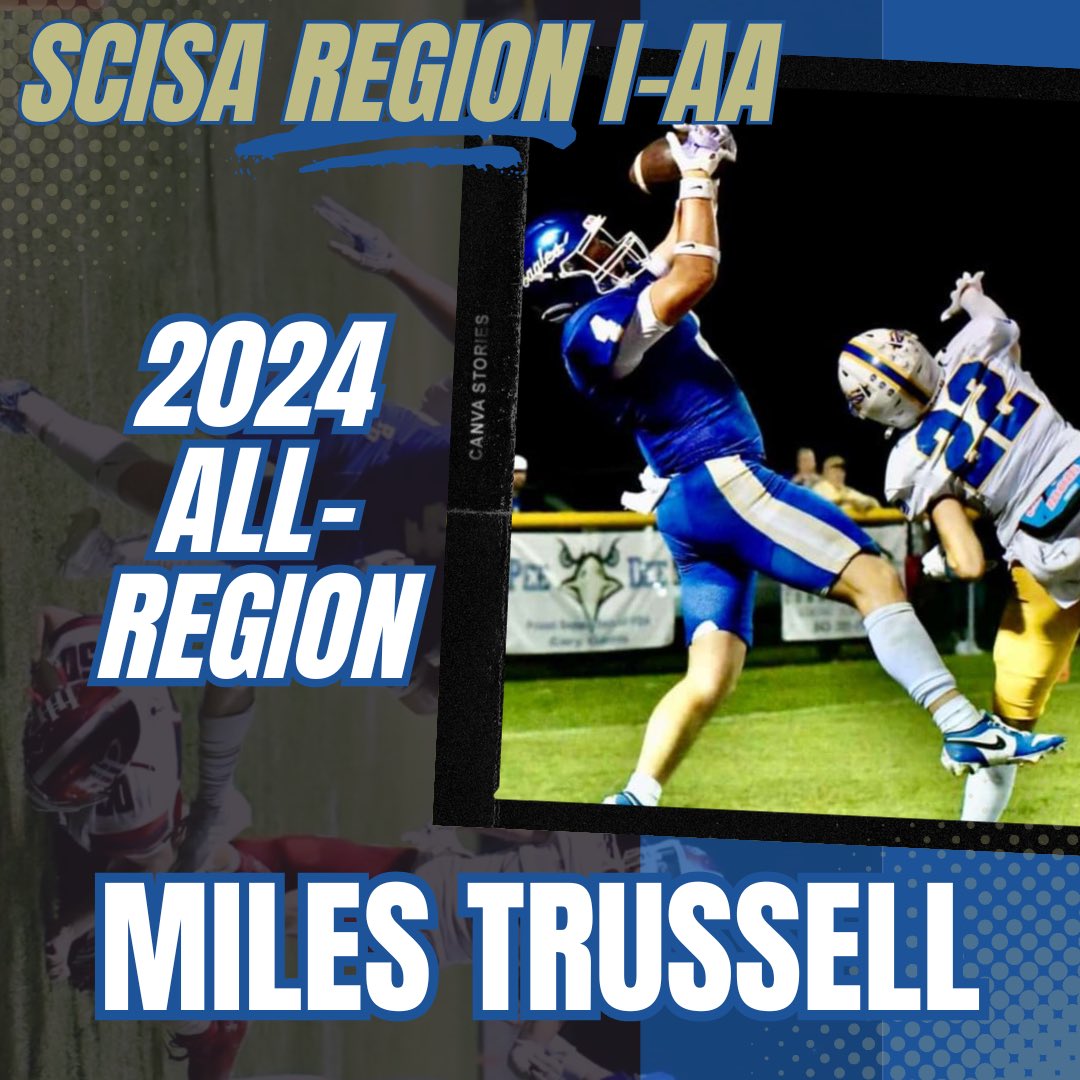 Congratulations to Senior Miles Trussell on being named to the All-Region team!