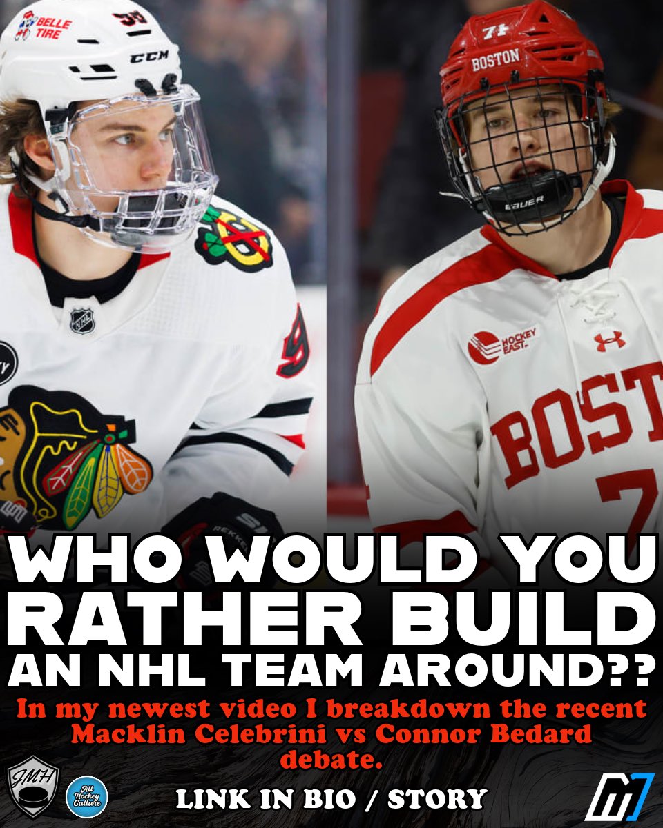 JamesMillerNHL's tweet photo. #macklincelebrini VS #connorbedard who would you rather have?? https://t.co/VfP3IE49ZA
