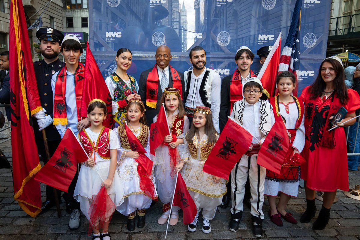 From the Bronx to Queens, Albanians have shaped many of our neighborhoods and shared much of their culture with our city.

Today, ahead of Albanian Independence Day, we raised their flag as a symbol of our bond as New Yorkers and the spirit of Getting Stuff Done together!