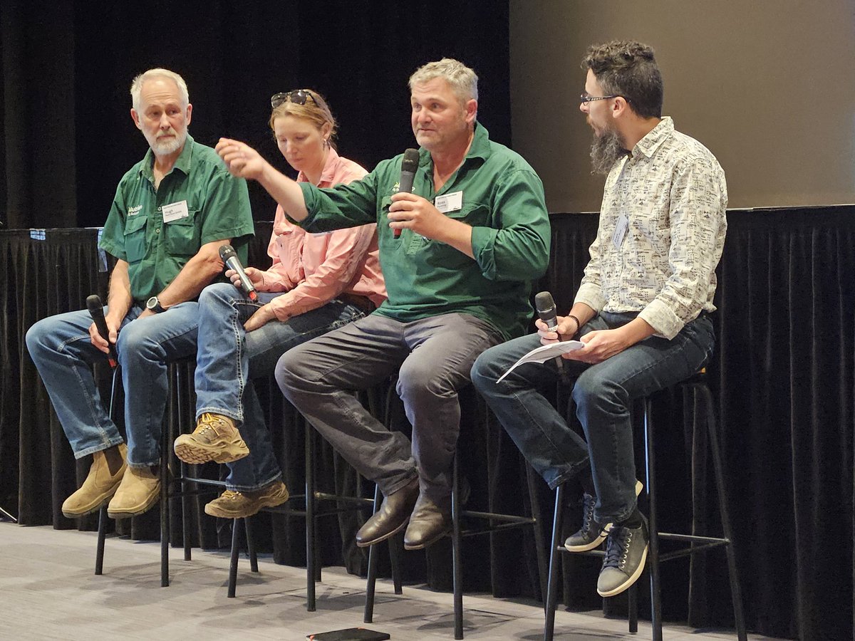 theCCDM's tweet photo. The Crop Protection Forum has begun, with the morning agronomy panel covering important topics in chemical management such as issues/restraints with costs, logistics, education, time, label rates and more. @theGRDC @AHRI_Team @cesaraustralia @theCCDM #Cropprotection24 https://t.co/yDUQSUbr8n