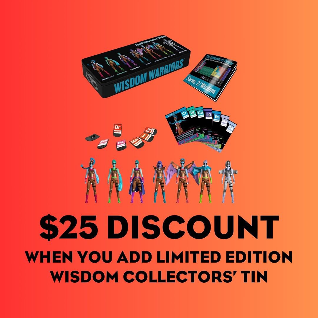 ￼ LEGENDARY FIND! ￼

We've unearthed 14 limited edition Courage Collectors’ Tins! 

SPECIAL OFFER:
•Enjoy FREE SHIPPING
•Add a Wisdom Collectors Tin to your cart ￼&amp; get $25 OFF your total ￼

Act Fast!
￼ IAmElemental.com

#toycollector #ACTIONFIGURES #LimitedEdition