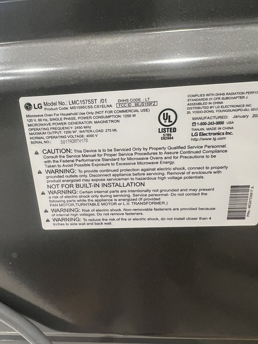 bkkoskey's tweet photo. Cheap Koren Appliances 
Buy @GeneralElec @GeneralElectric  @whirpool 
Do not ever buy @LGUSAMobile @bewareLG https://t.co/6APQEuJpyV