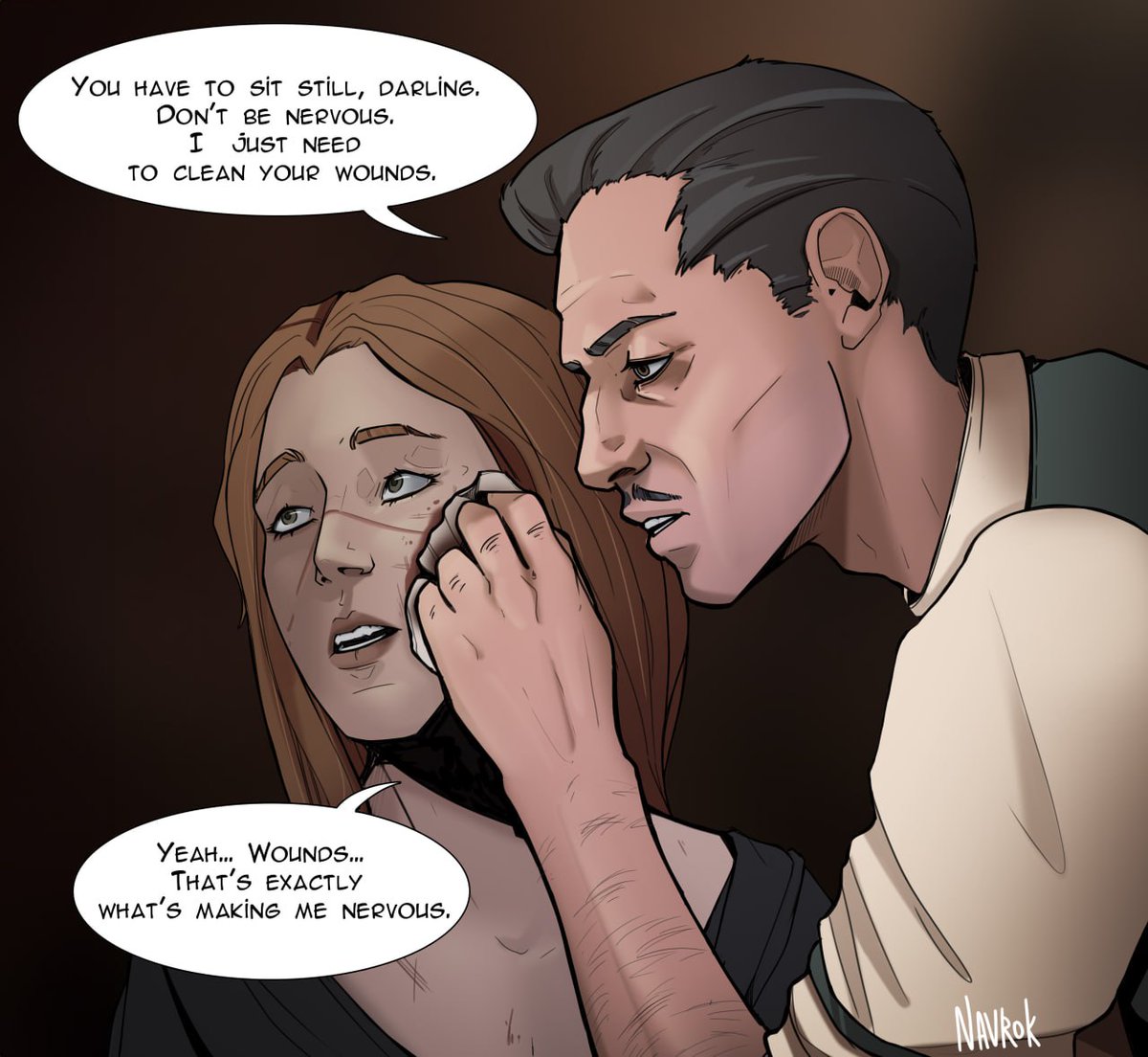 What's that? Emmrich and Rook again. Yep, probably I'll continue to draw this two while recovering. I'm planing to draw some short stories bout them. Why not.

#EmmrichVolkarin #emmrich #emmrook #Rook #DragonAgeVeilguard #DragonAgeTheVeilguard #veilguard