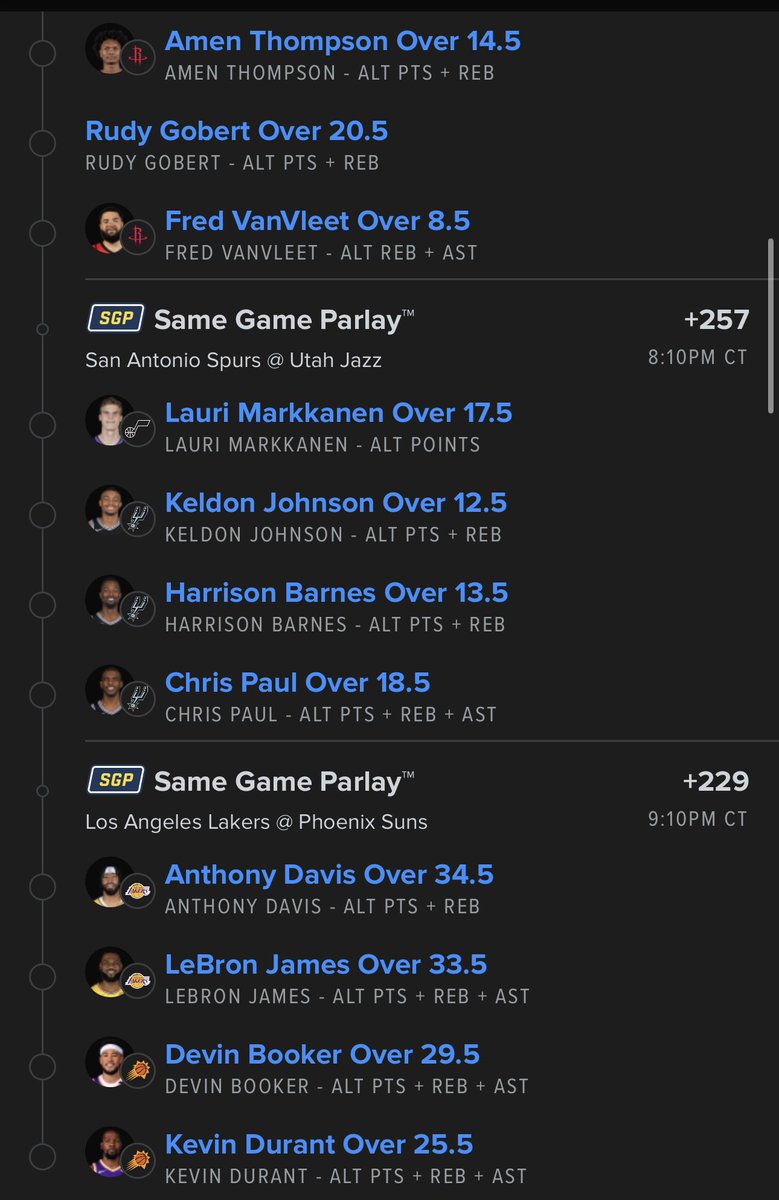 Kevandre8's tweet photo. @cookitup31 My lil combo of the 2

Check out my bet on FanDuel Sportsbook! 
 https://t.co/q3yBu0ibBd https://t.co/WfzlCQoaJj