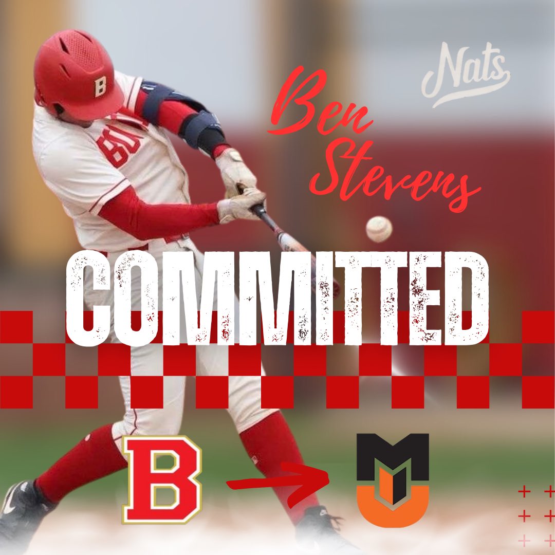 NATS Baseball (@tnnationalsbb) on Twitter photo Congrats to ANOTHER #TNkid off the board as 2025 1B/OF <a href="/BenStev19929417/">Ben Stevens</a> has officially committed to <a href="/BuffsBB/">Milligan Baseball</a>‼️
Stevens is a big bat, a fierce competitor, and a leader of men. Incredibly happy for Ben and his family. Absolutely love this kid. #NAT4L <a href="/BlazerBoone/">Daniel Boone Blazer Baseball</a> 🔴⚪️⚫️ Congrats to ANOTHER #TNkid off the board as 2025 1B/OF <a href="/BenStev19929417/">Ben Stevens</a> has officially committed to <a href="/BuffsBB/">Milligan Baseball</a>‼️
Stevens is a big bat, a fierce competitor, and a leader of men. Incredibly happy for Ben and his family. Absolutely love this kid. #NAT4L <a href="/BlazerBoone/">Daniel Boone Blazer Baseball</a> 🔴⚪️⚫️