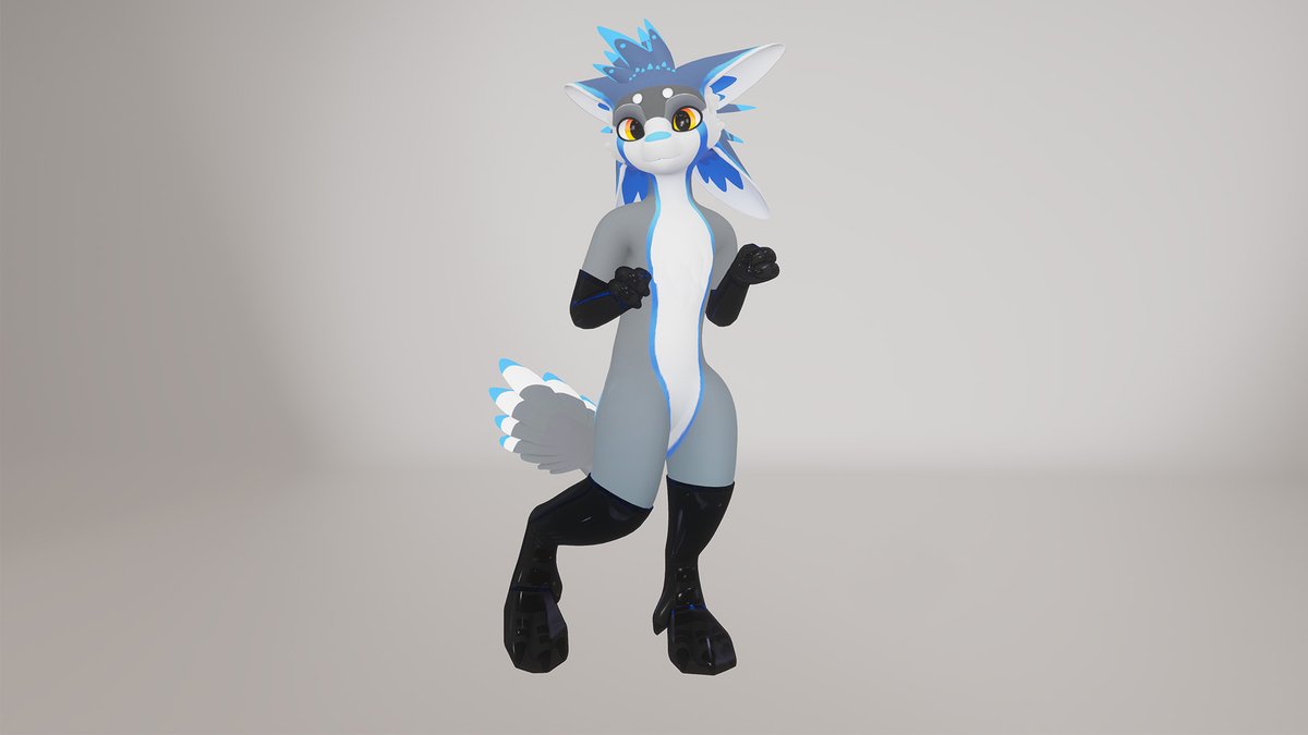 MaxwelAvali's tweet photo. Latex Socks and Gloves for the Spiri'vali!  
Features: 
- 10 VRCFury Prefabs 
- 40 Material Presets 
- AudioLink Enabled 
- Substance &amp; Blend File  
- Works great with the Bodysuit!

Get your chicken some *shiny* new Socks today!
#Spirivali #VRChat #Furry #Avali #Latex 

🔗⬇️ https://t.co/jlJLmeYJpZ