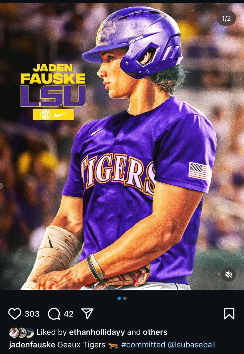 Jheremy Brown (@jbrownpg) on Twitter photo Another day, another premier commit for #LSU, landing one of the top bats in 2025 w/ Jaden Fauske out of IL.
Physical LH stick, juice plays to all fields. Sky high offensive upside for #GeauxTigers.
#19 ranked in country. 9th <a href="/PerfectGameUSA/">Perfect Game USA</a> All America in β25 for Tigers. Another day, another premier commit for #LSU, landing one of the top bats in 2025 w/ Jaden Fauske out of IL.
Physical LH stick, juice plays to all fields. Sky high offensive upside for #GeauxTigers.
#19 ranked in country. 9th <a href="/PerfectGameUSA/">Perfect Game USA</a> All America in β25 for Tigers.