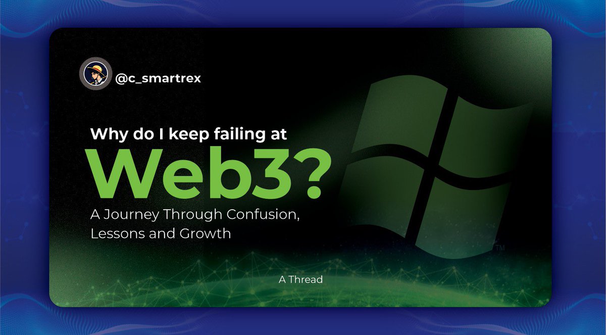 Why Do I Keep Failing at Web3? A Journey Through Confusion, Lessons, and Growth.

#Defi #bitcoin #web3 #blockchain #Nfts #Daos  #LetsBONK