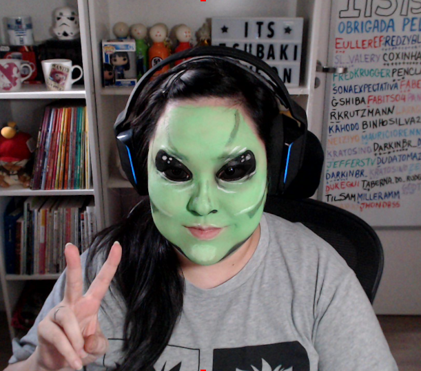 Itstsubaki_tv's tweet photo. Today playing #VoidCrew doing a dare on @daredrops :D
Hoje jogando Void Crew fazendo um dare no DareDrop
#Cosplay #Facepaint #Colormake #Twitch #Streamer #TwitchStreamer https://t.co/D13ScwSHuT