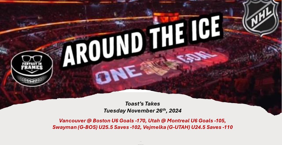 toastclark's tweet photo. #ToastsTakes #AroundTheIce #HockeyX #HockeyBets #NHLPicks #NHLBets #GamblingX #GamblingTwitter #HockeyPodcasts @jtorange @tich4141 @FantasyInFrames @FIFHockey https://t.co/55sPre6mvj