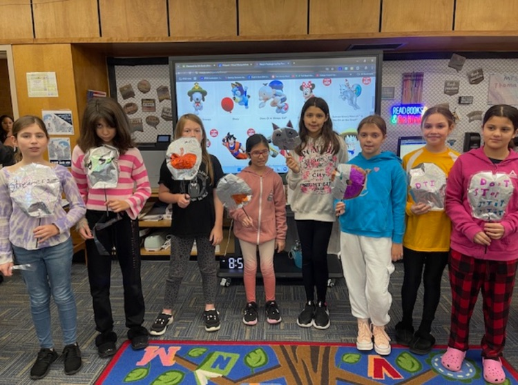 StonyBrookElem's tweet photo. In Library/Media this week, grades 3-5 used STEM to create balloons for the Macy's Thanksgiving Day Parade. Students created their own parade float &amp; we also introduced our new LEGO WALL!! Thank you, PTA and Maintenance Team for making the dream a reality! ♥️🐬#sbhasheart #sbrt https://t.co/Tp9szomMVk